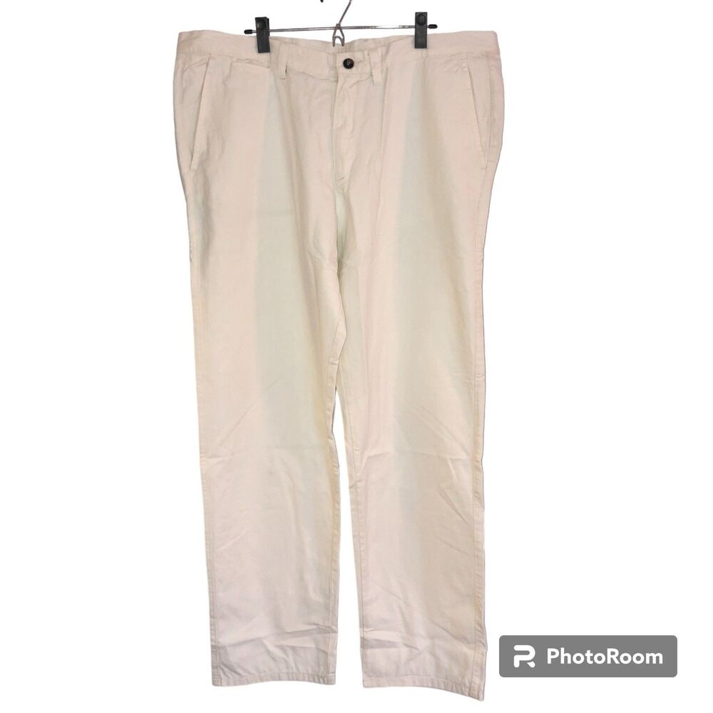 Big Wenceslao Motta Pants Sz. 46x36.5 Off-White Mens Chino Twill Cotton READ